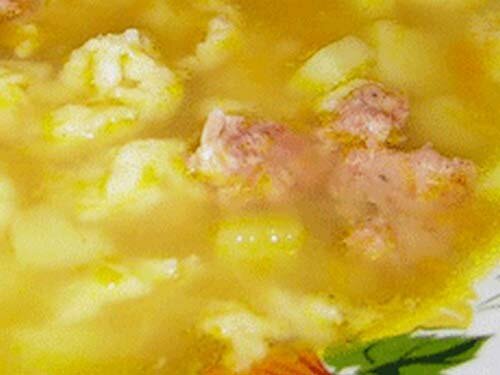 Как варить суп с клецками